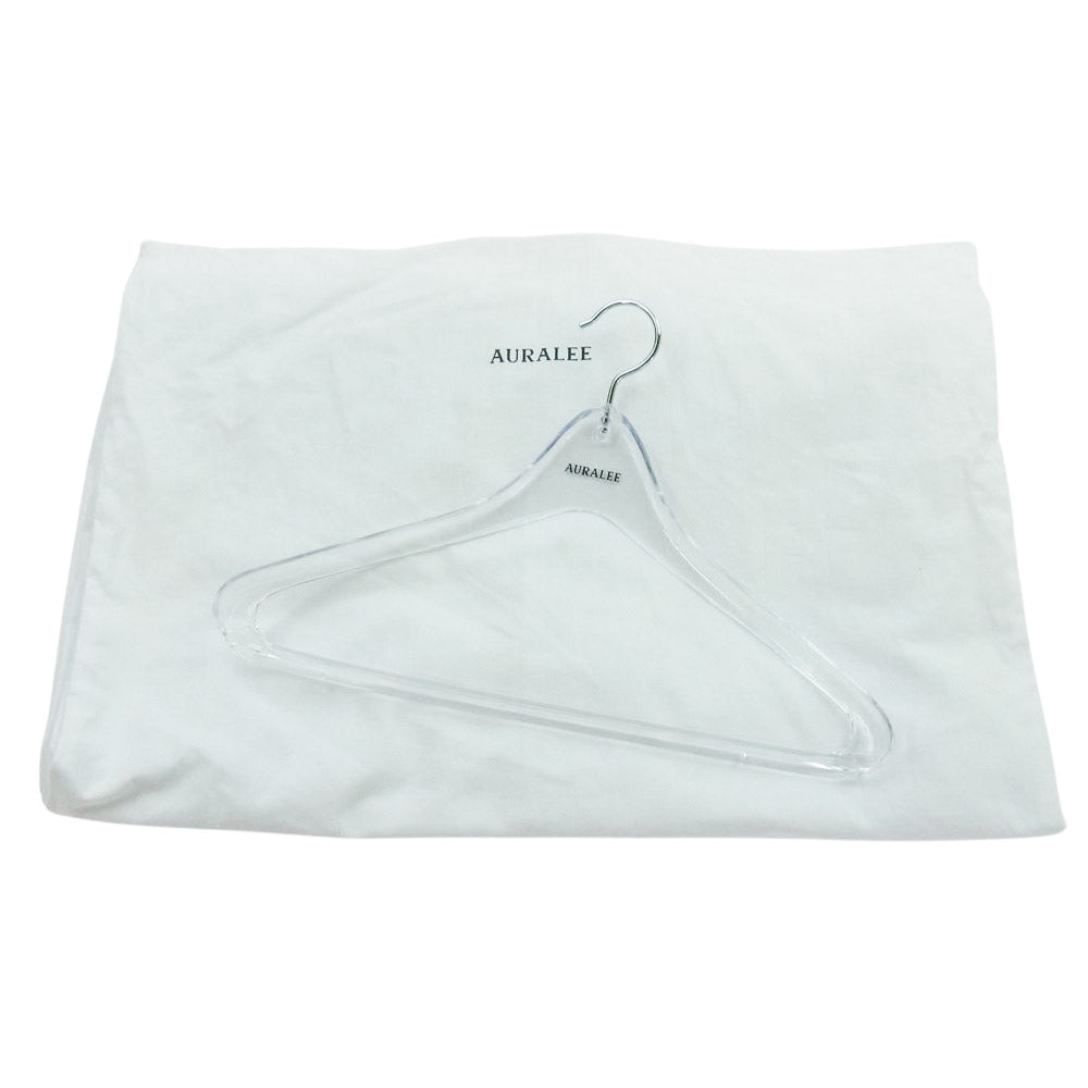 AURALEE オーラリー 20SS A20SC02MS COTTON SILK GABARDINE LONG SOUTIEN COLLAR COAT コットン シルク ギャバジン ロング ステンカラーコート ブラック系【中古】