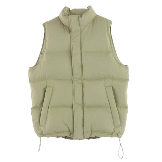 AURALEE オーラリー 22AW A22AV02SV SUVIN HIGH COUNT CLOTH スピン ハイカウント ダウンベスト　 ライトグリーン系【中古】