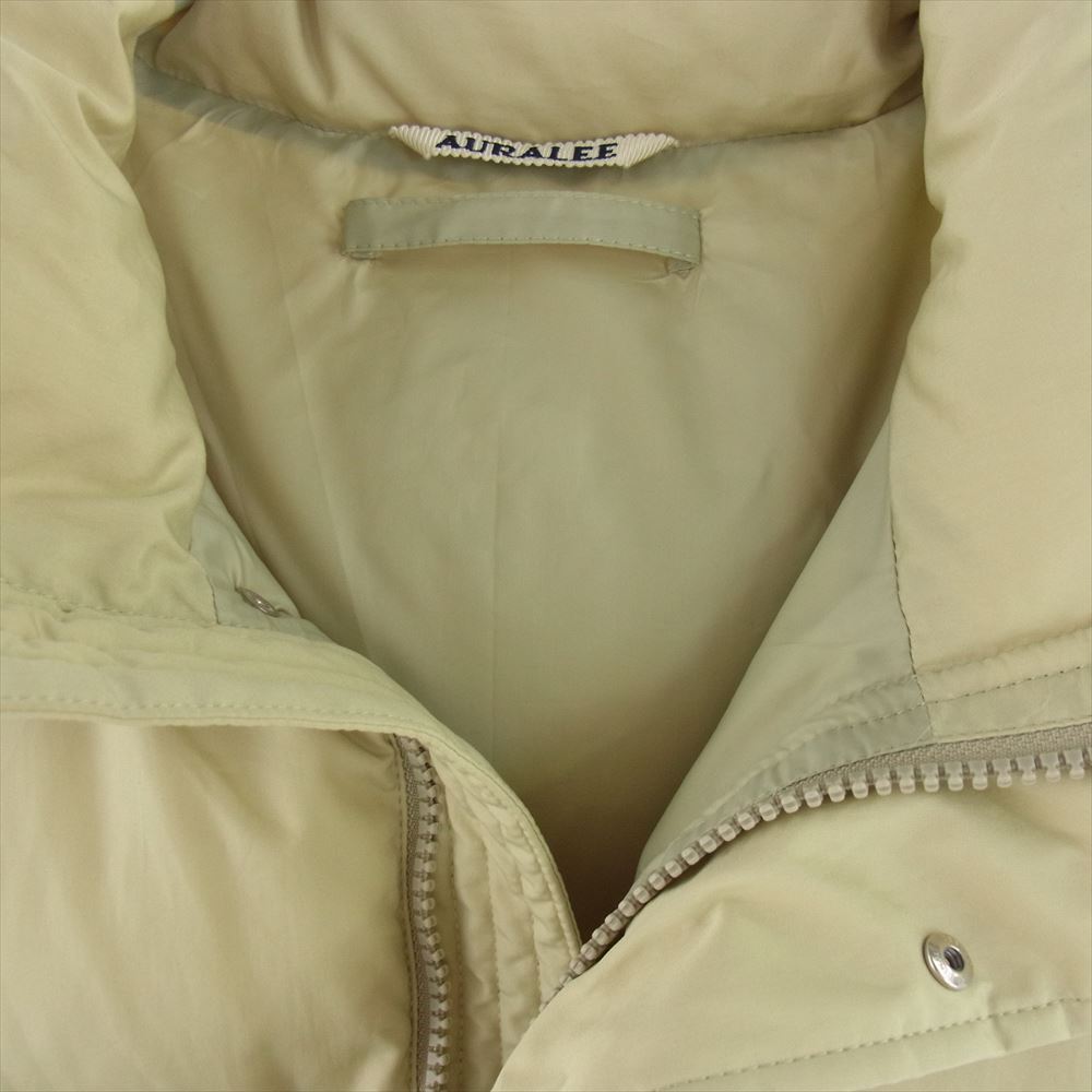 AURALEE オーラリー 22AW A22AV02SV SUVIN HIGH COUNT CLOTH スピン ハイカウント ダウンベスト　 ライトグリーン系【中古】