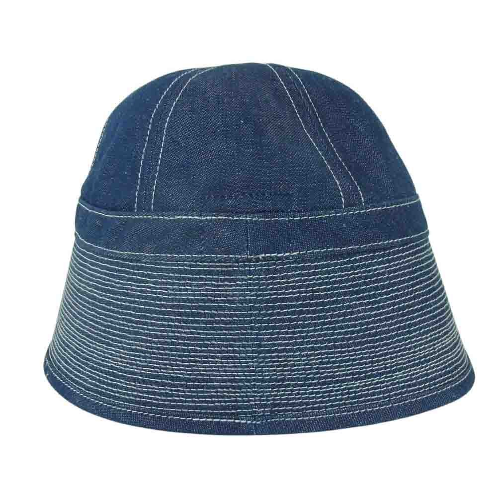 Needles ニードルス KP048 SAILOR HAT デニム パピヨン 刺繍 セーラーハット 帽子 インディゴブルー系 L【極上美品】【中古】