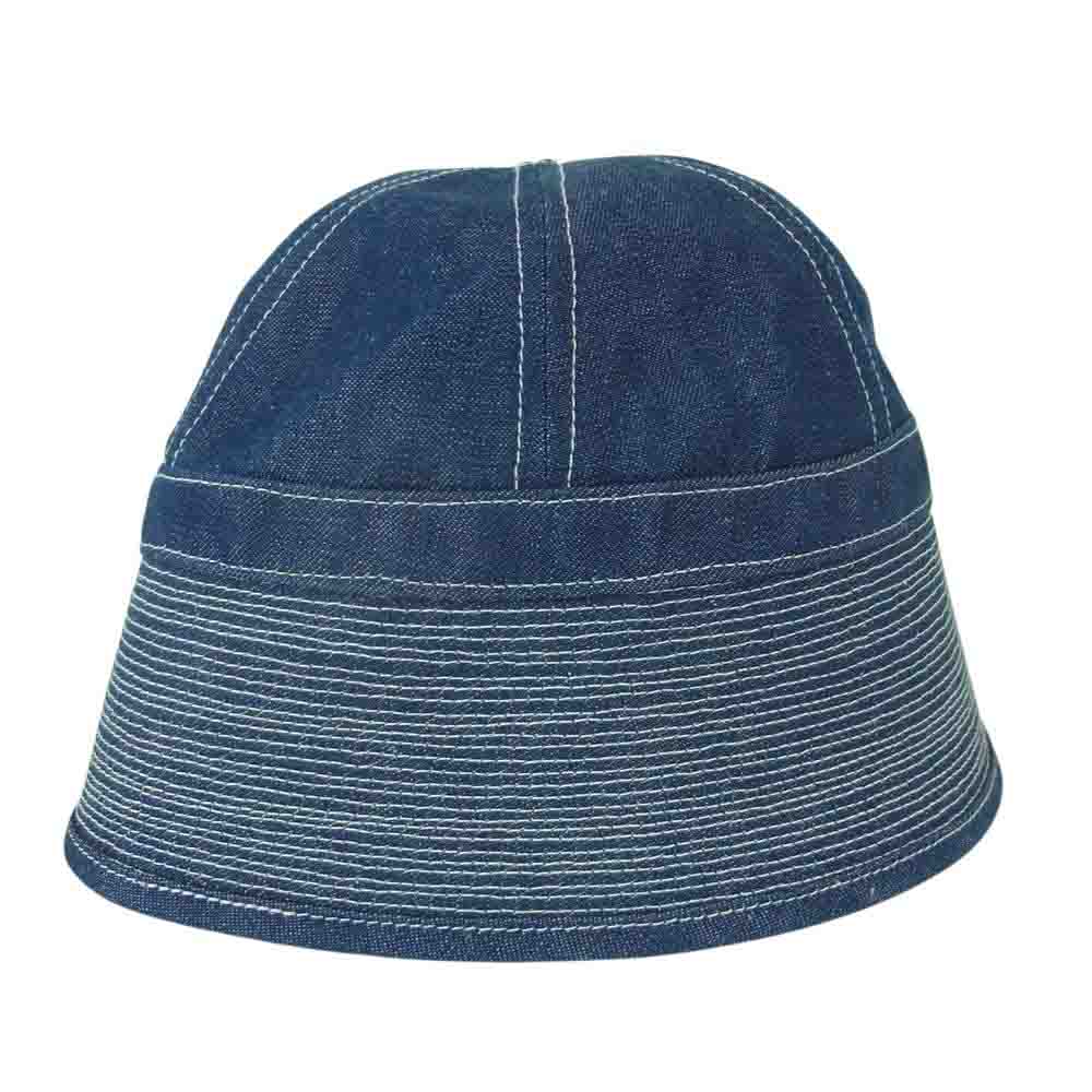 Needles ニードルス KP048 SAILOR HAT デニム パピヨン 刺繍 セーラーハット 帽子 インディゴブルー系 L【極上美品】【中古】