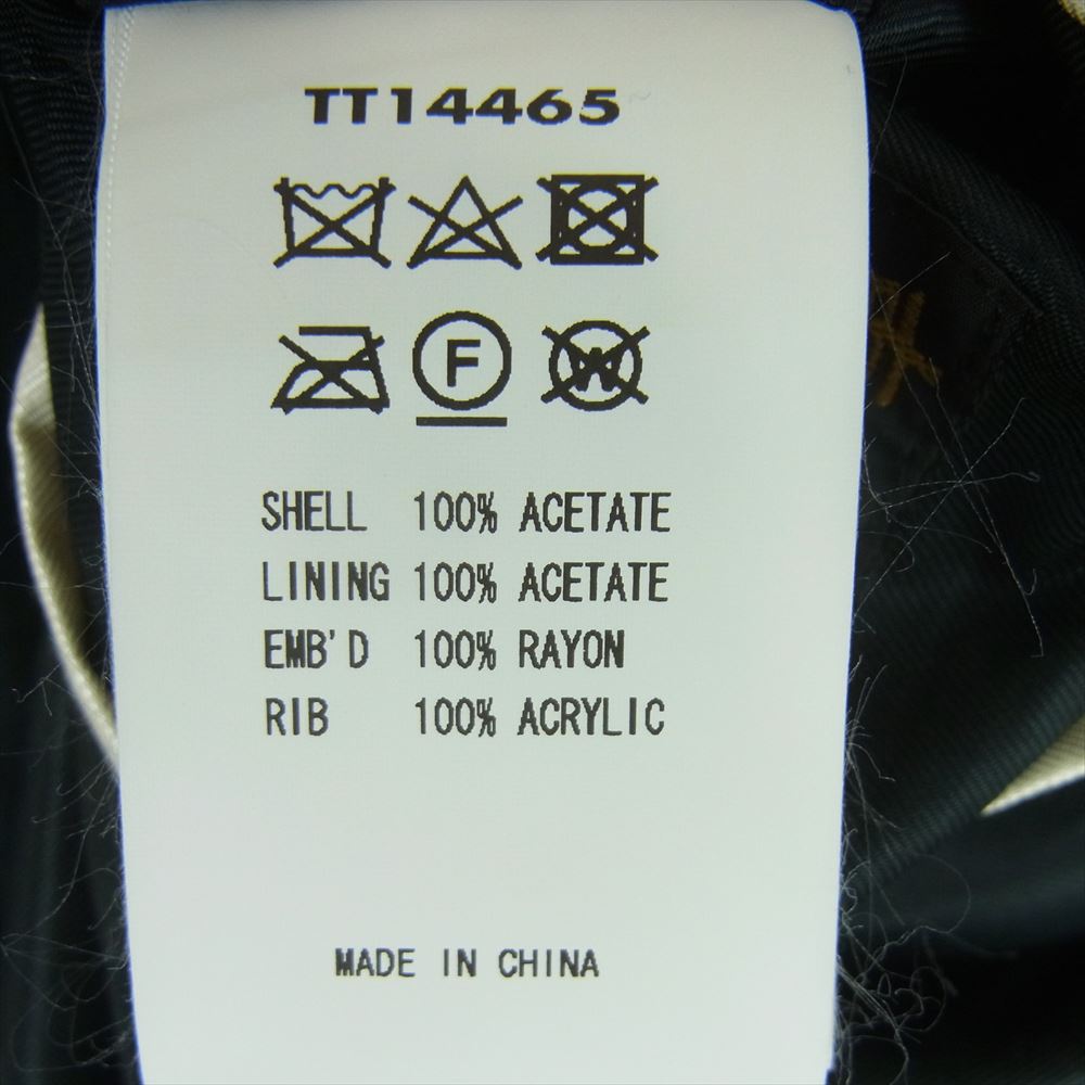 TAILOR TOYO テイラー東洋 TT14465 WHITE TIGER JAPAN MAP 白虎 龍 鷹 リバーシブル サテン スカジャン スーベニア ジャケット ピンク系 ブラック系 ホワイト系 M【中古】