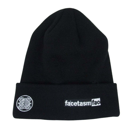 × NEW ERA ニューエラ KNIT CAP アクリル ニットキャップ ブラック系【中古】