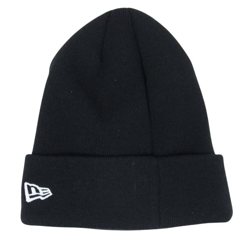 × NEW ERA ニューエラ KNIT CAP アクリル ニットキャップ ブラック系【中古】