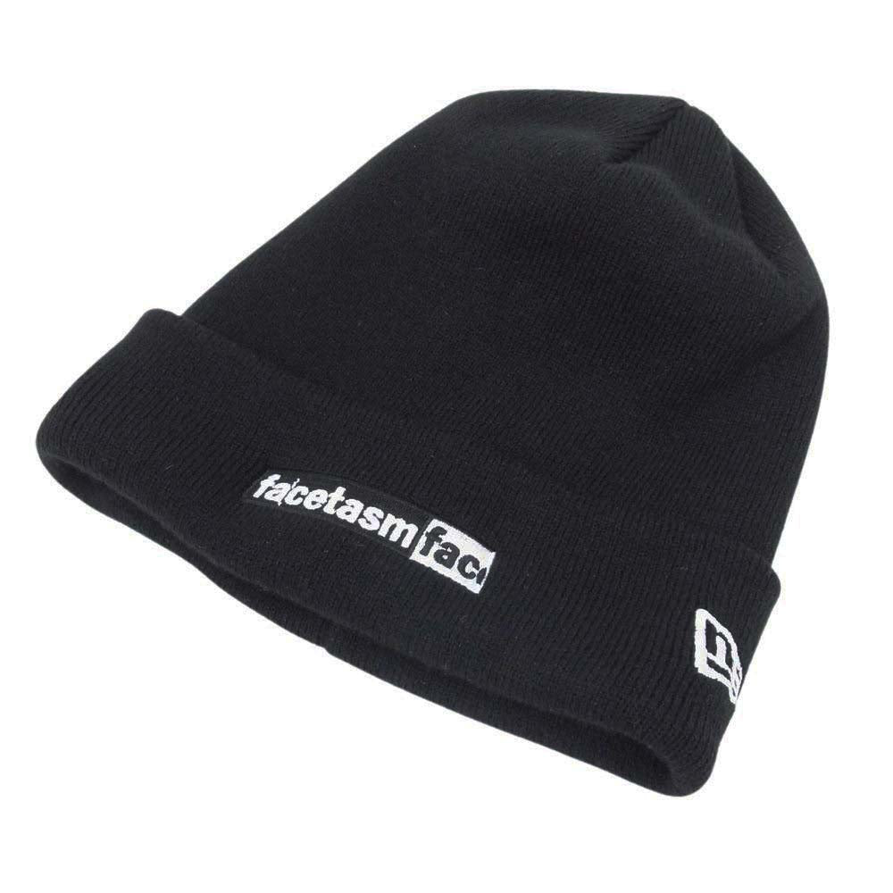 × NEW ERA ニューエラ KNIT CAP アクリル ニットキャップ ブラック系【中古】