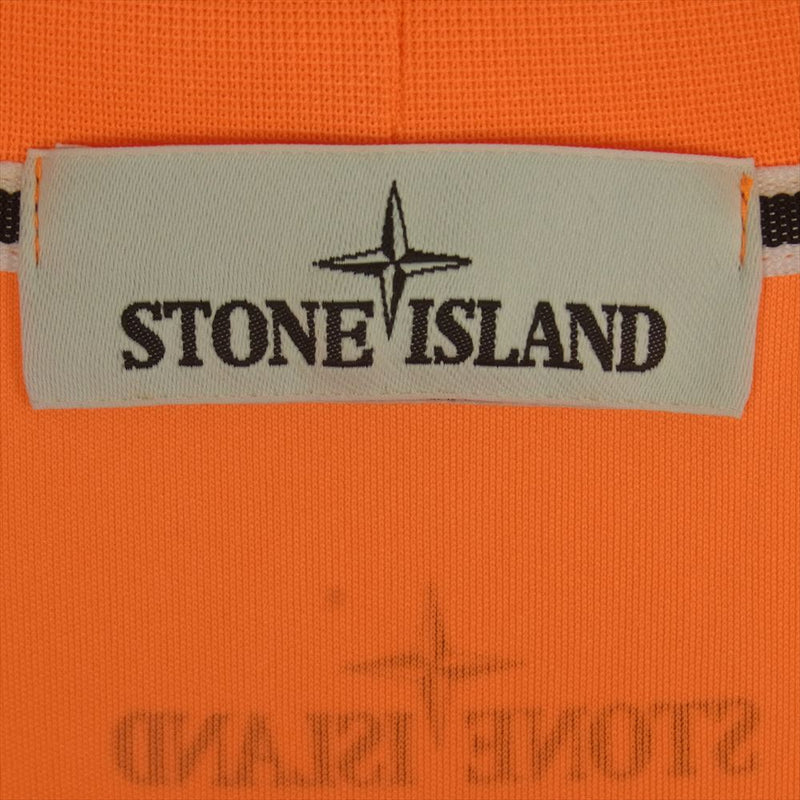 STONE ISLAND ストーンアイランド 70152NS80 Fluo Graphic Tee グラフィック プリント 半袖 Tシャツ オレンジ系 XXL【中古】