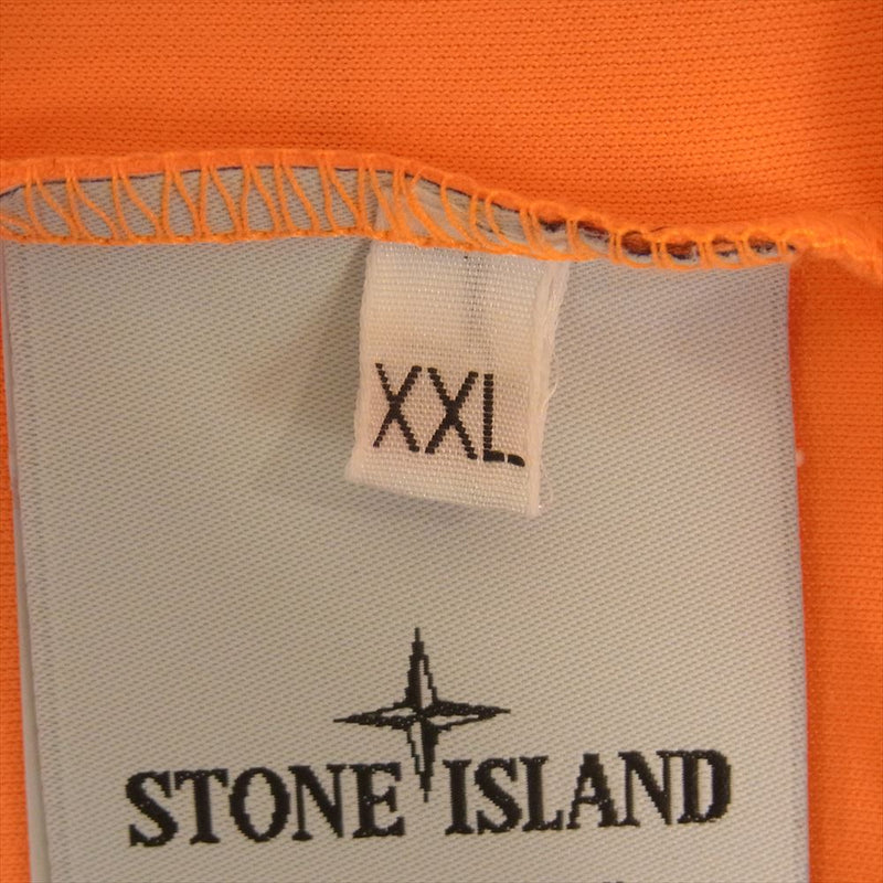 STONE ISLAND ストーンアイランド 70152NS80 Fluo Graphic Tee グラフィック プリント 半袖 Tシャツ オレンジ系 XXL【中古】