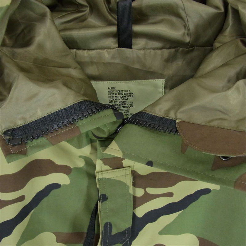 ワイパー WP67-CAMO 米軍 ECWCS Gen1 COLD WEATHER PARKA コールド ウェザー 迷彩 パーカ ジャケット カーキ系 XL【新古品】【未使用】【中古】