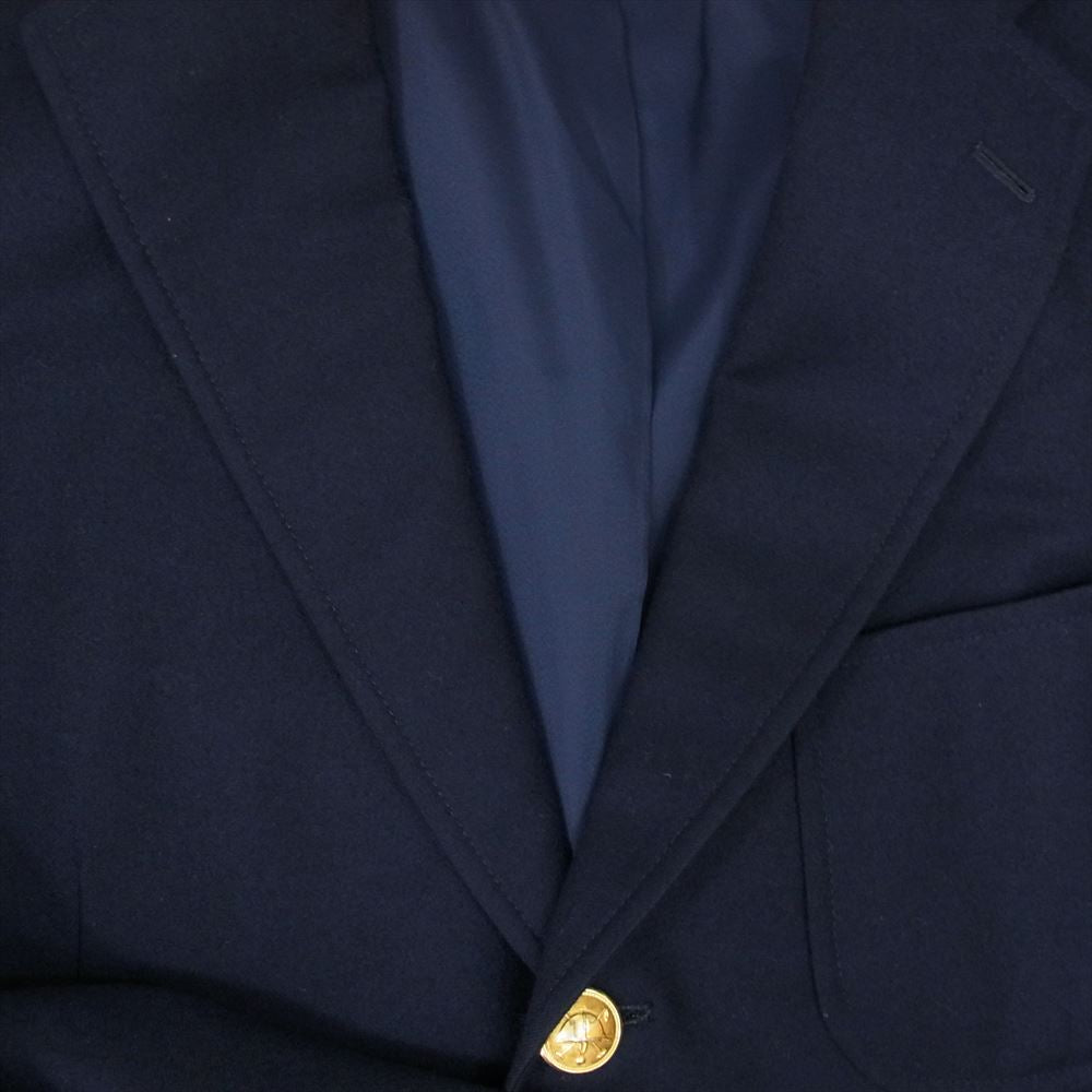POLO RALPH LAUREN ポロ・ラルフローレン 紺 ブレザー  ウール シングル テーラード ジャケット 金ボタン ネイビー系 C98 W86 T180【中古】