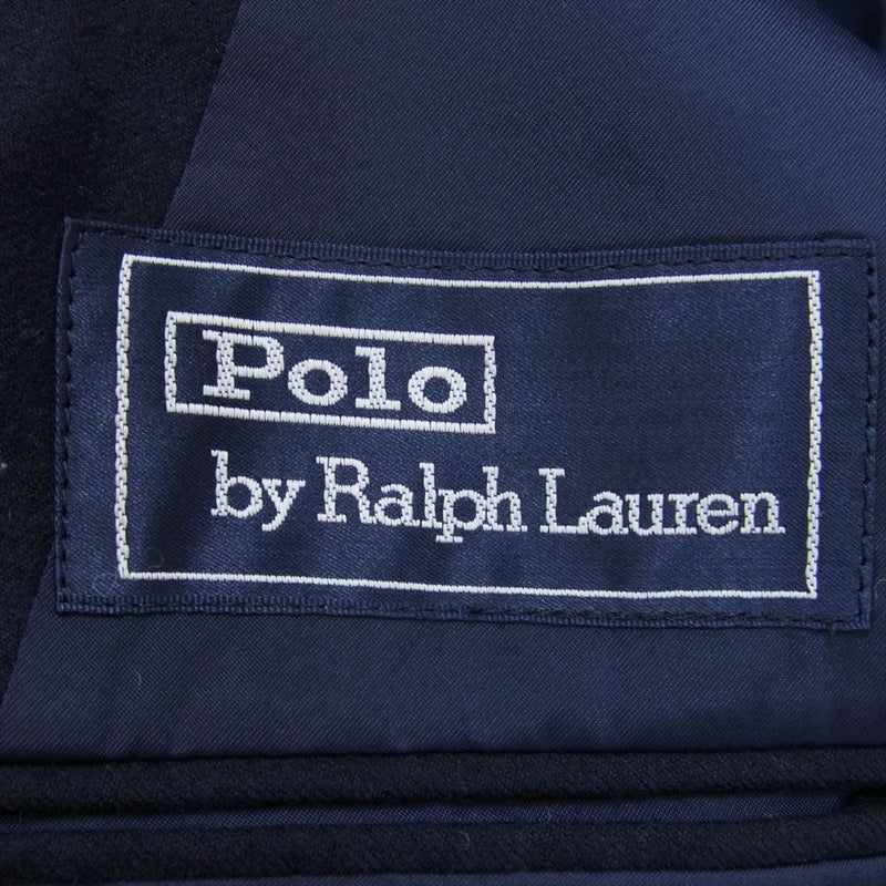 POLO RALPH LAUREN ポロ・ラルフローレン 紺 ブレザー  ウール シングル テーラード ジャケット 金ボタン ネイビー系 C98 W86 T180【中古】