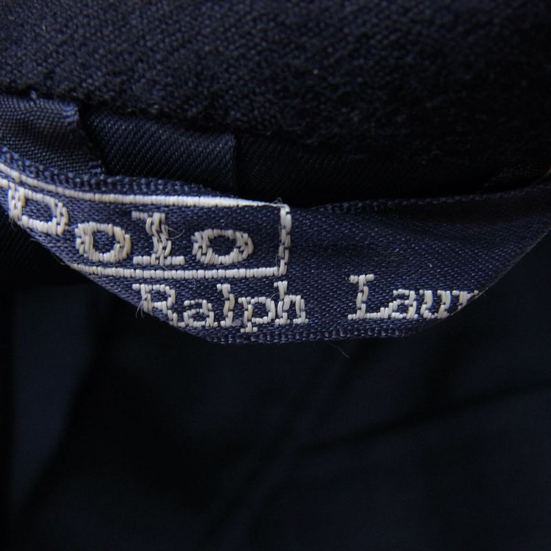 POLO RALPH LAUREN ポロ・ラルフローレン 紺 ブレザー  ウール シングル テーラード ジャケット 金ボタン ネイビー系 C98 W86 T180【中古】
