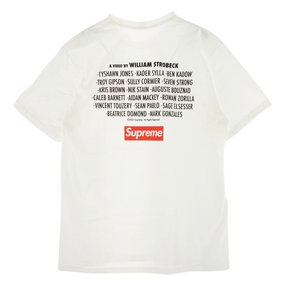 Supreme シュプリーム 22AW Play Dead Tee プレイ デッド 半袖 Tシャツ  ホワイト系 L【美品】【中古】