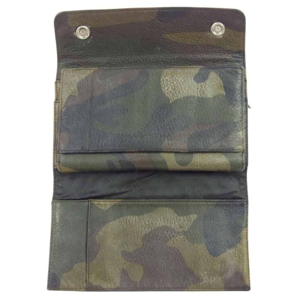 CHROME HEARTS クロムハーツ（原本無） WAVE CROSS BALL CAMO クロスボールボタン ウェーブウォレット カモフラ 迷彩【中古】