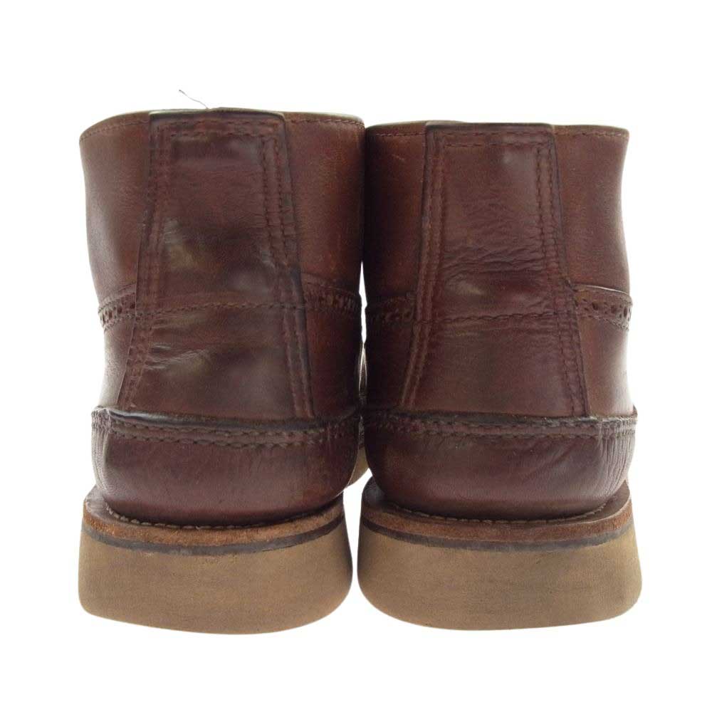 RUSSELL MOCCASIN ラッセルモカシン 2792 vibram ビブラム ソール  チャッカ  レザー ブーツ ブラウン系 9.5【中古】