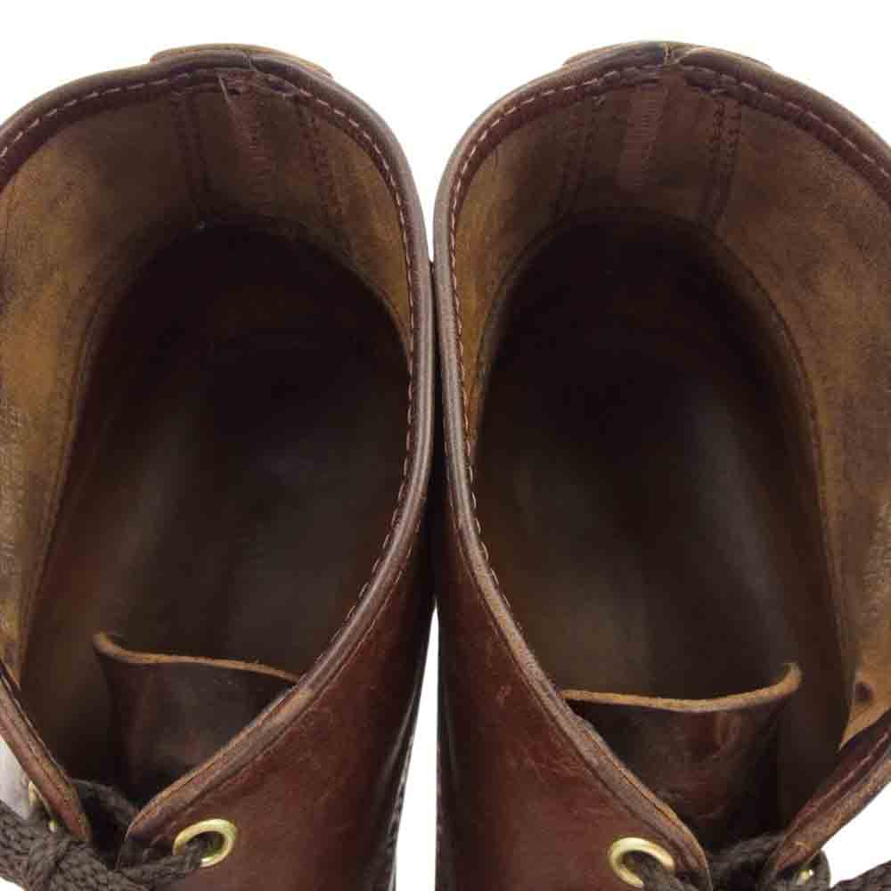 RUSSELL MOCCASIN ラッセルモカシン 2792 vibram ビブラム ソール  チャッカ  レザー ブーツ ブラウン系 9.5【中古】