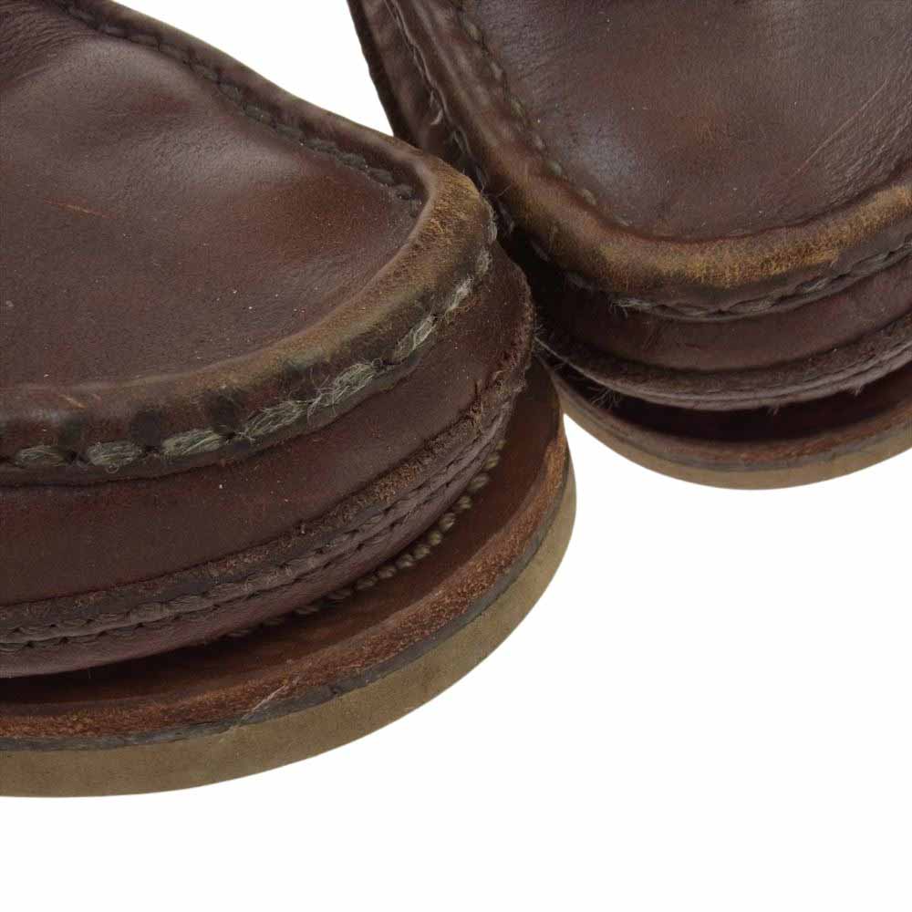 RUSSELL MOCCASIN ラッセルモカシン 2792 vibram ビブラム ソール  チャッカ  レザー ブーツ ブラウン系 9.5【中古】