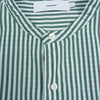GRAPHPAPER グラフペーパー 23SS GM234-50002STB Broad LS Oversized Band Collar Shirt ストライプ バンドカラー 長袖 シャツ グリーン系 1【中古】