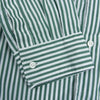 GRAPHPAPER グラフペーパー 23SS GM234-50002STB Broad LS Oversized Band Collar Shirt ストライプ バンドカラー 長袖 シャツ グリーン系 1【中古】