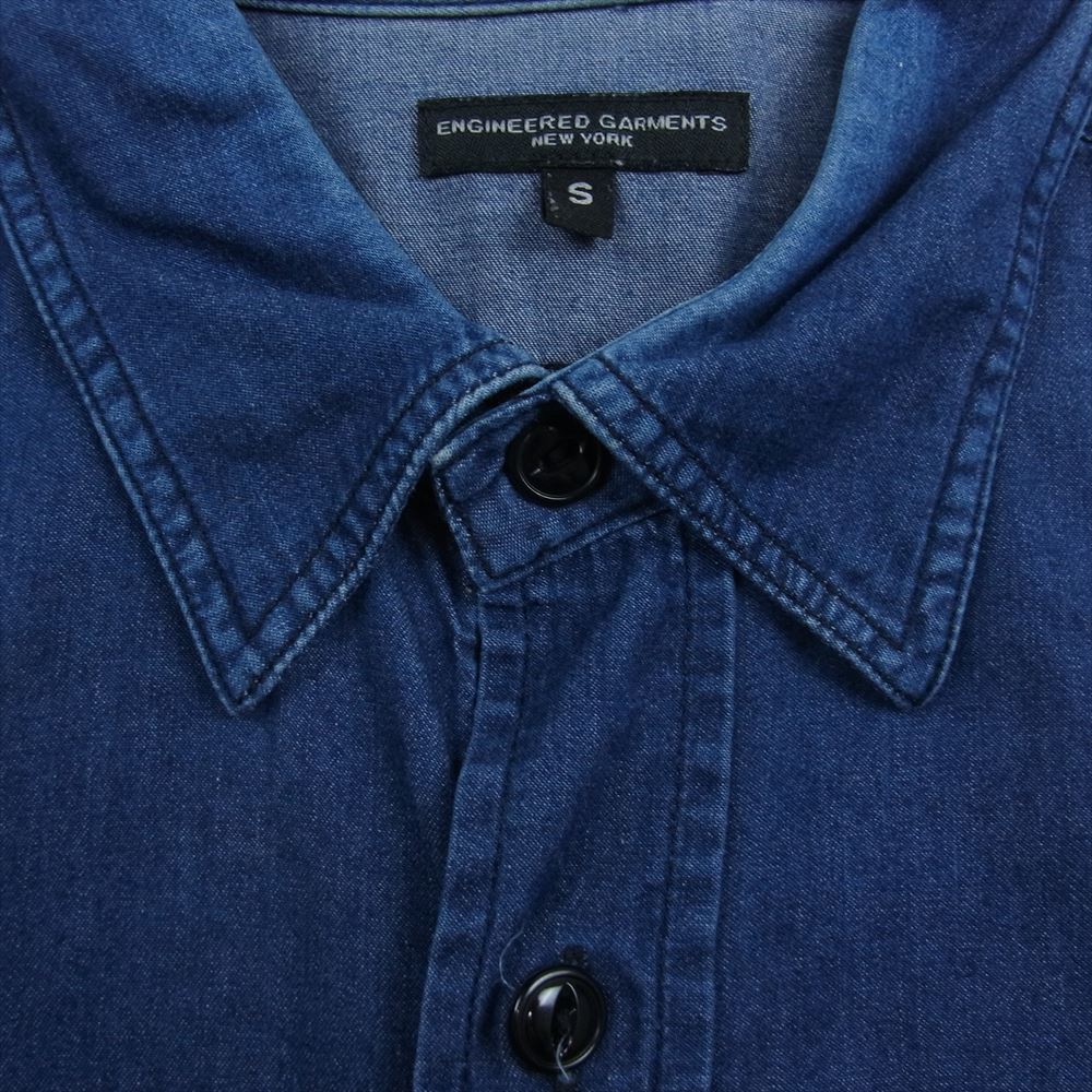 Engineered Garments エンジニアードガーメンツ USA製 デニム ワーク 長袖 シャツ インディゴブルー系 S【中古】