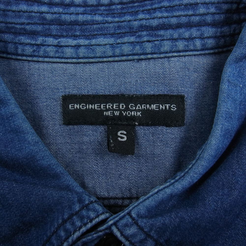 Engineered Garments エンジニアードガーメンツ USA製 デニム ワーク 長袖 シャツ インディゴブルー系 S【中古】