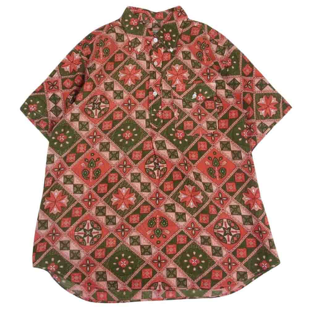 Engineered Garments エンジニアードガーメンツ POPOVER BD SHIRT ポップ オーバー 半袖 ボタン ダウン シャツ マルチカラー系 M【中古】