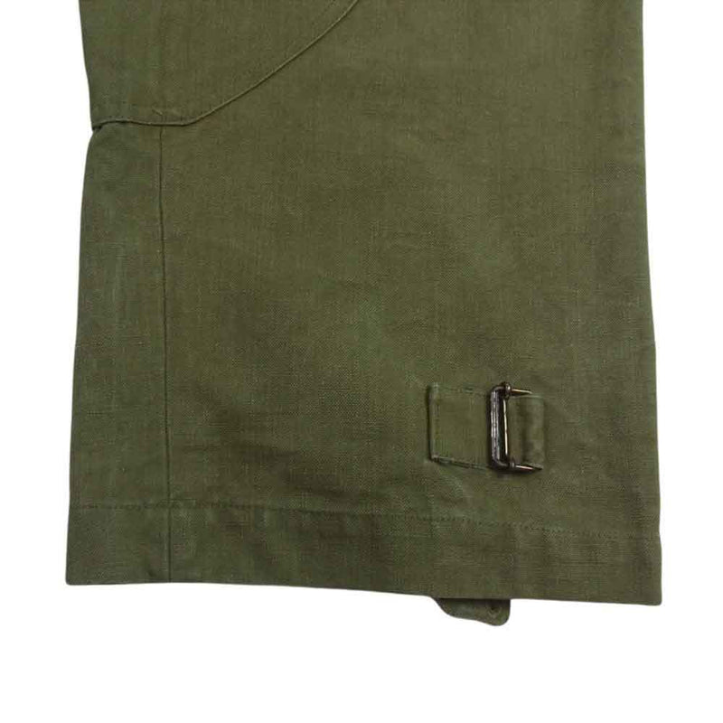 フレンチミリタリー ヴィンテージ フランス軍 French Army M38 Motorcycle Pants モーター サイクル パンツ カーキ系【中古】