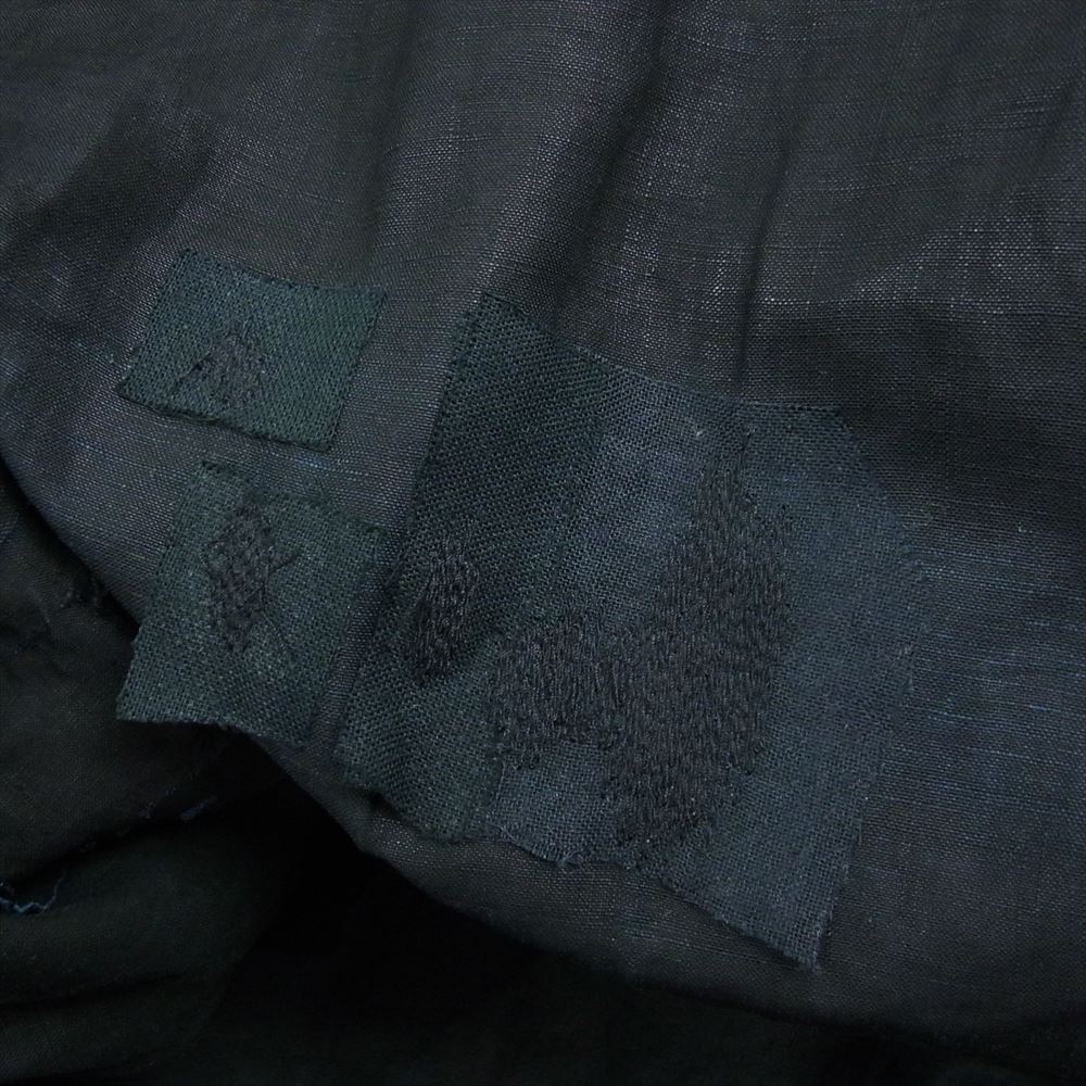 ヴィンテージ ヴィンテージ 30s 40s  Braillon製 biaude フレンチワーク ビヨード フルオープン ロング シャツ コート ブラック系【中古】