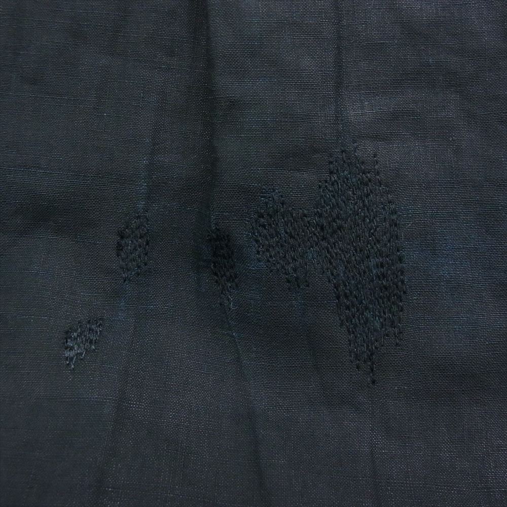 ヴィンテージ ヴィンテージ 30s 40s  Braillon製 biaude フレンチワーク ビヨード フルオープン ロング シャツ コート ブラック系【中古】