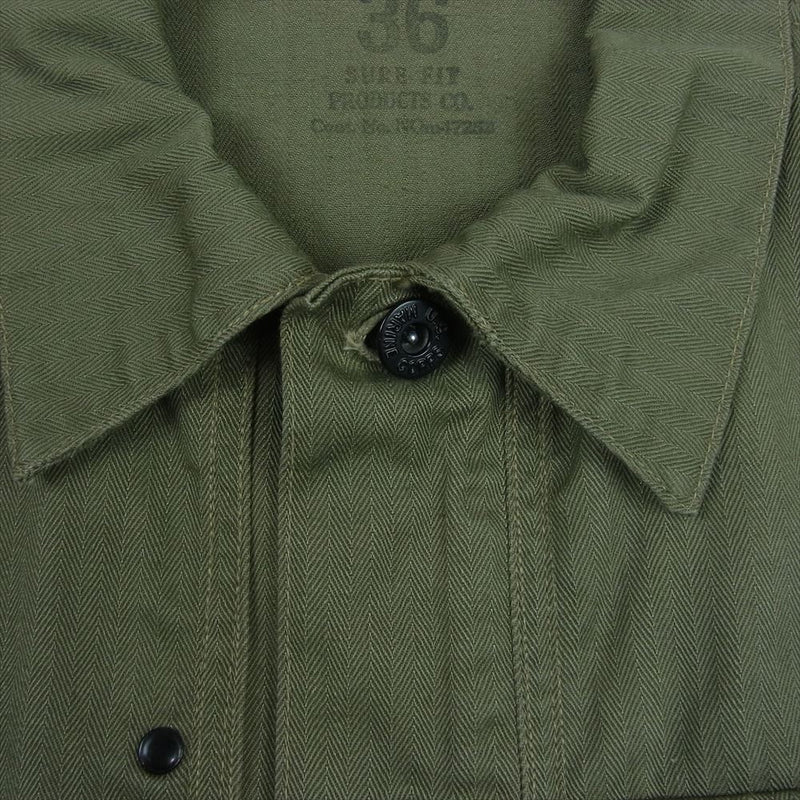 ヴィンテージ ヴィンテージ 40s USMC  P44 HBT jacket アメリカ 海兵隊 ミリタリー ジャケット カーキ系 36【中古】