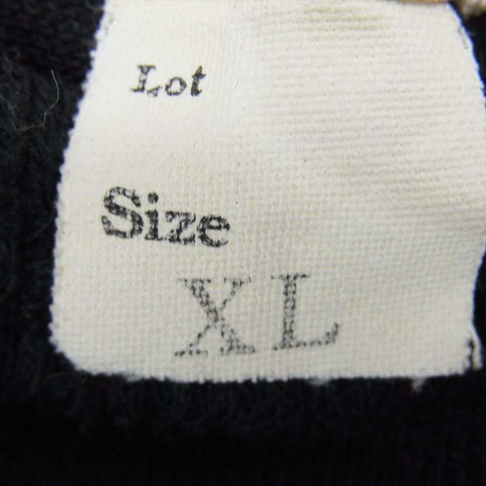 BUCO ブコ ロゴ プリント Tシャツ 長袖  カットソー 丸首 クルーネック ブラック系 XL【中古】