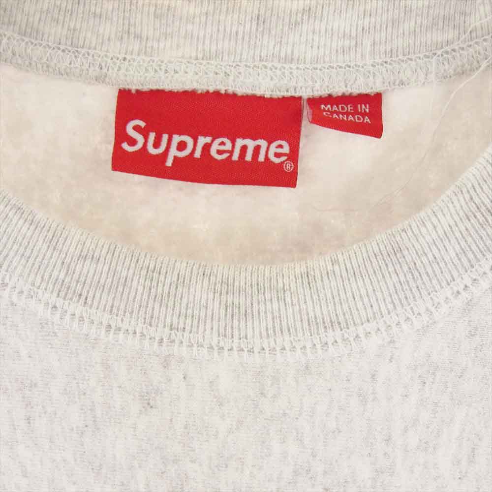 Supreme シュプリーム 18AW Box Logo Crewneck Sweatshirt  ボックスロゴ プルオーバー クルーネック スウェット アッシュグレー グレー系 S【中古】