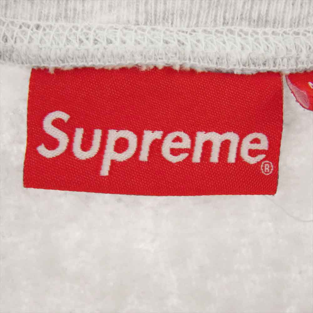 Supreme シュプリーム 18AW Box Logo Crewneck Sweatshirt  ボックスロゴ プルオーバー クルーネック スウェット アッシュグレー グレー系 S【中古】