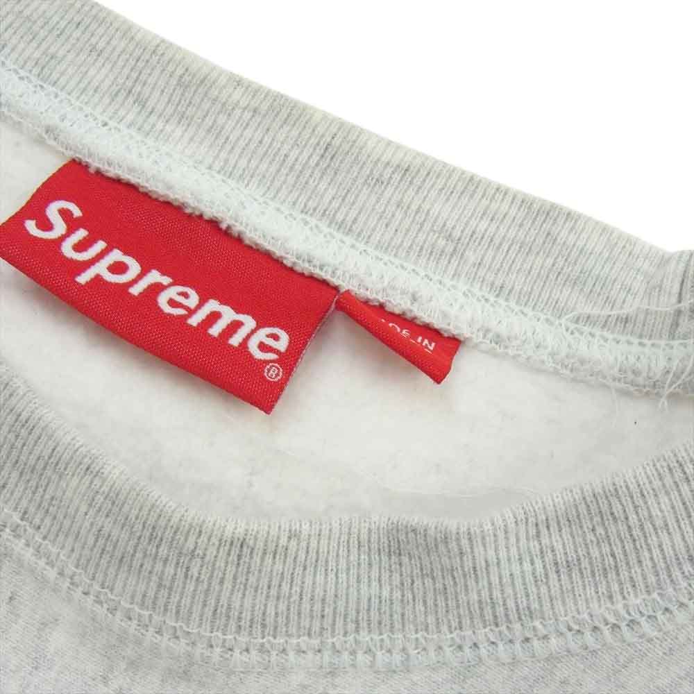 Supreme シュプリーム 18AW Box Logo Crewneck Sweatshirt  ボックスロゴ プルオーバー クルーネック スウェット アッシュグレー グレー系 S【中古】