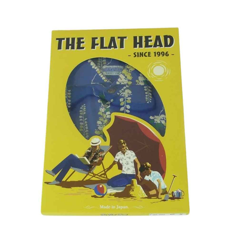 THE FLAT HEAD ザフラットヘッド F-SHS-004S HAWAIIAN SHIRTS ハワイアン アロハ シャツ 半袖 ブルー系 S 36【中古】