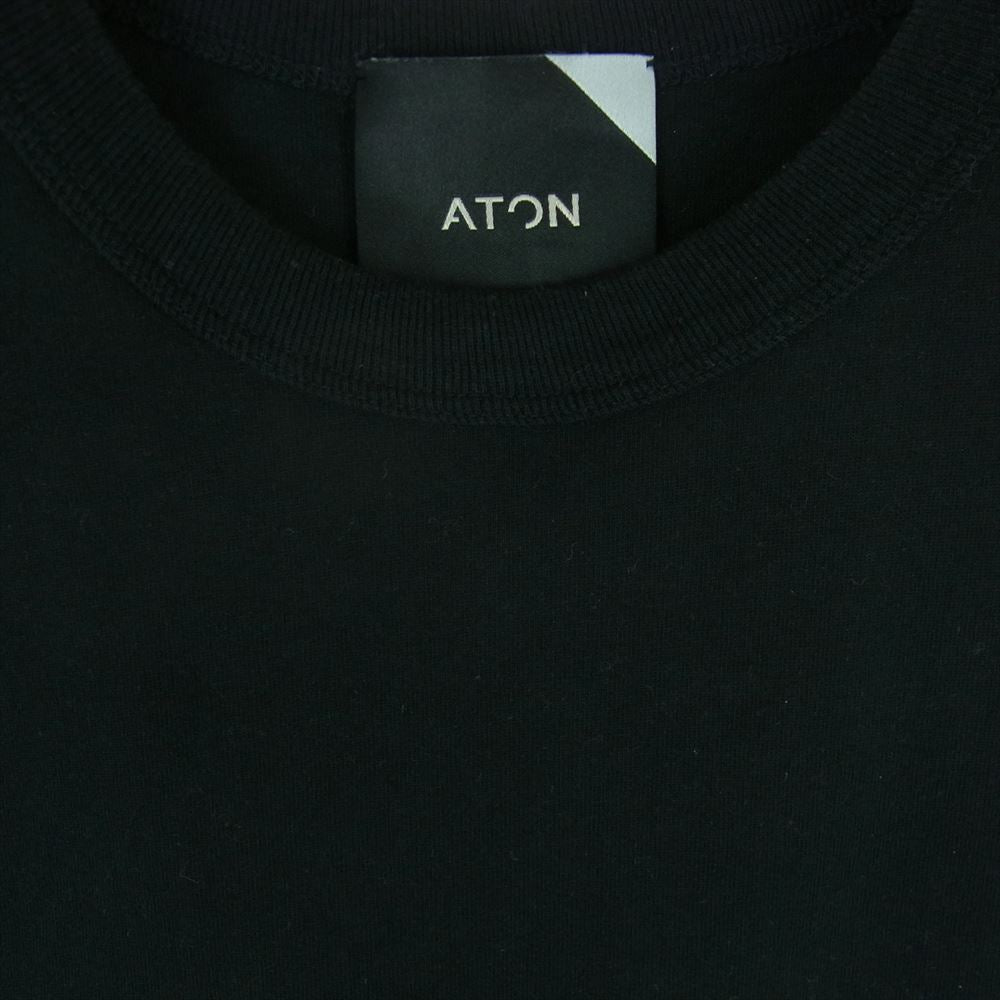 エイトン KKAGIM0032 SUVIN AIR SPINNING ROUND HEM TANK TOP タンクトップ Tシャツ ブラック系 01【中古】