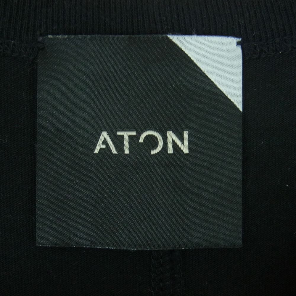 エイトン KKAGIM0032 SUVIN AIR SPINNING ROUND HEM TANK TOP タンクトップ Tシャツ ブラック系 01【中古】