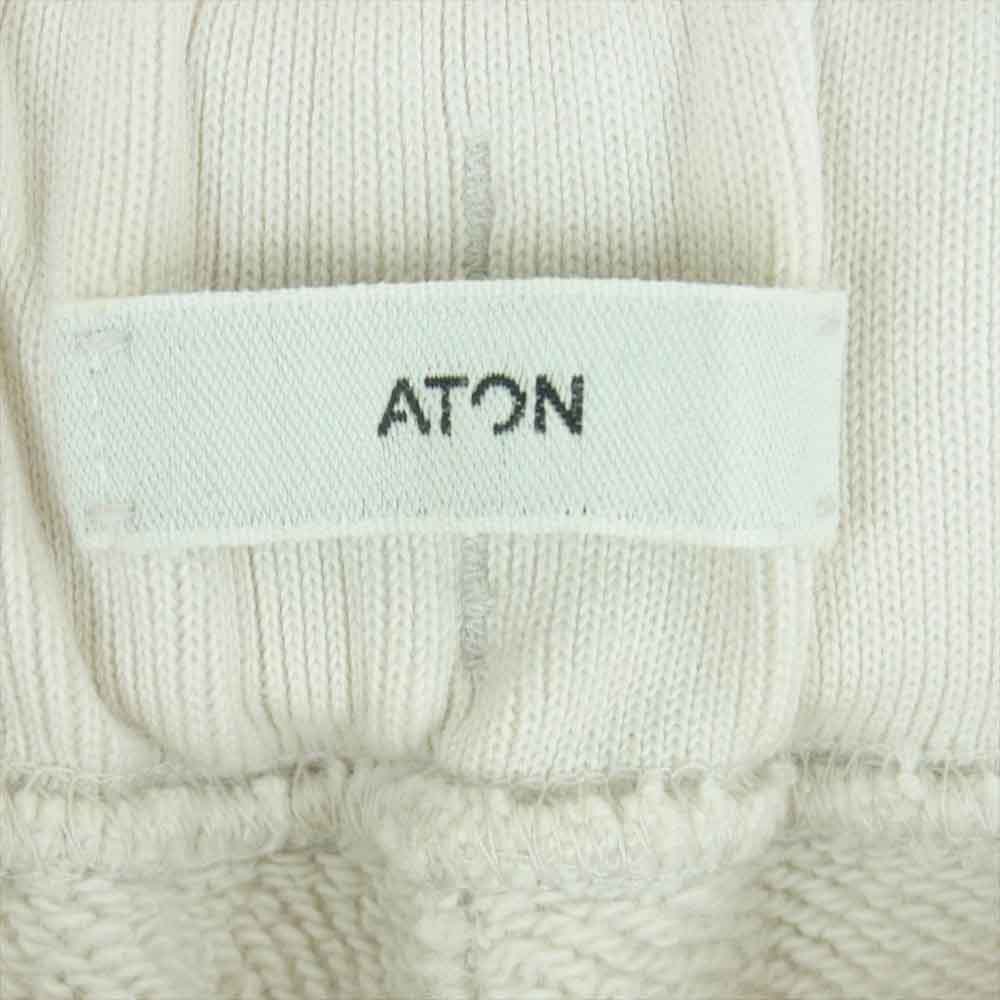 エイトン PRAGNW0070 ZERO TSURI URAKE SWEAT PANTS スウェット パンツ コットン 日本製 オフホワイト系 02【中古】