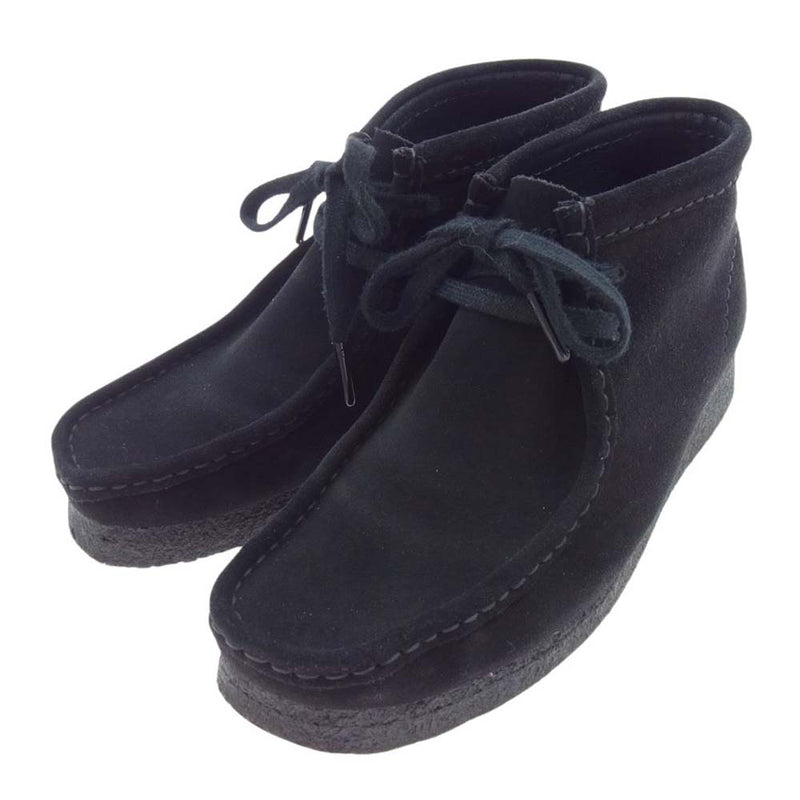 Clarks クラークス 261555214045 Wallabee ワラビー ブーツ ブラック系 23.5cm【中古】