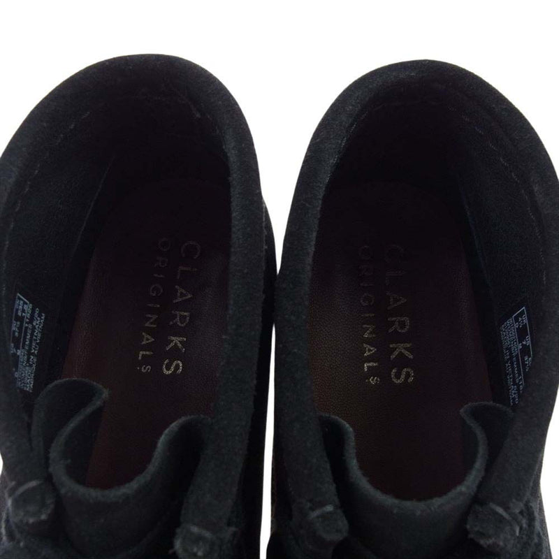 Clarks クラークス 261555214045 Wallabee ワラビー ブーツ ブラック系 23.5cm【中古】