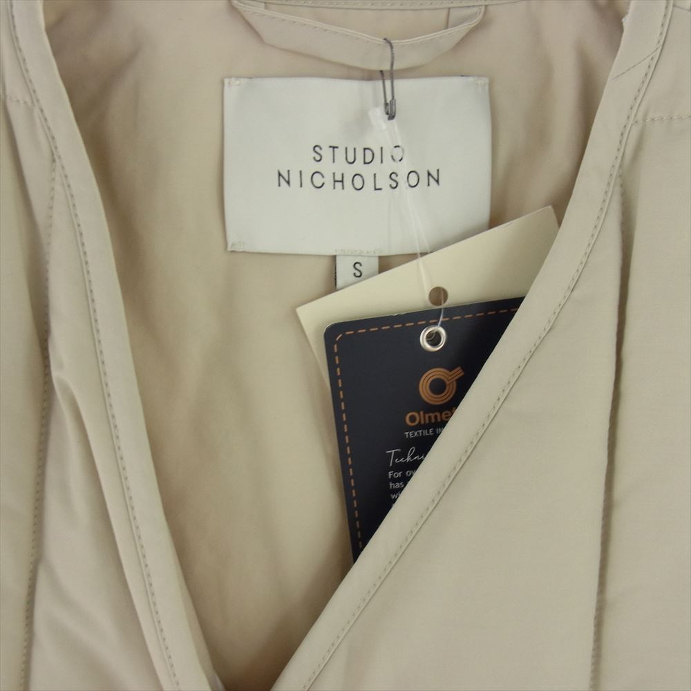 スタジオニコルソン SNM-770 キルティング ベスト ベージュ系 S【極上美品】【中古】