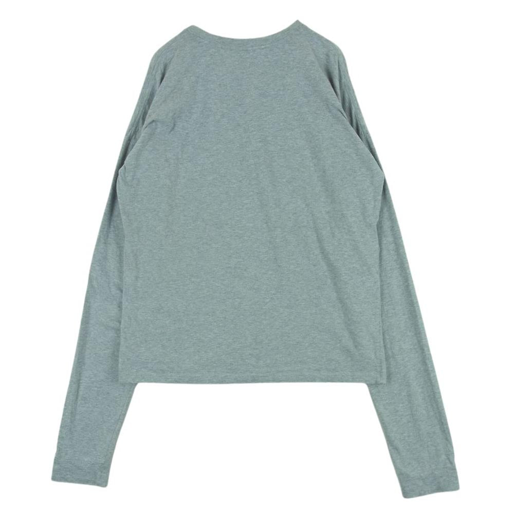 MARNI マルニ ロゴ ロングスリーブ 長袖 Tシャツ カットソー コットン イタリア製 グレー系 44【中古】