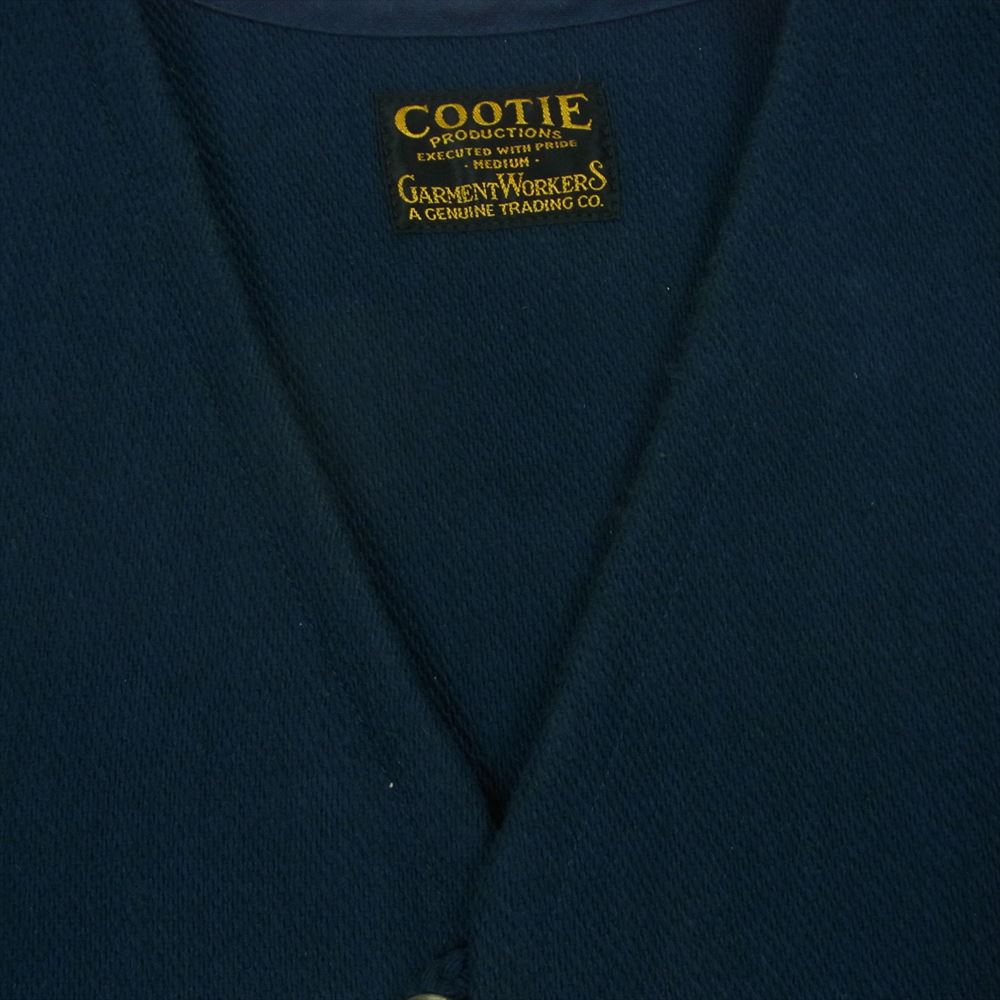COOTIE クーティー BAJA VEST フラワー コンチョ付 バハ ベスト コットン 日本製 ダークネイビー系 M【中古】
