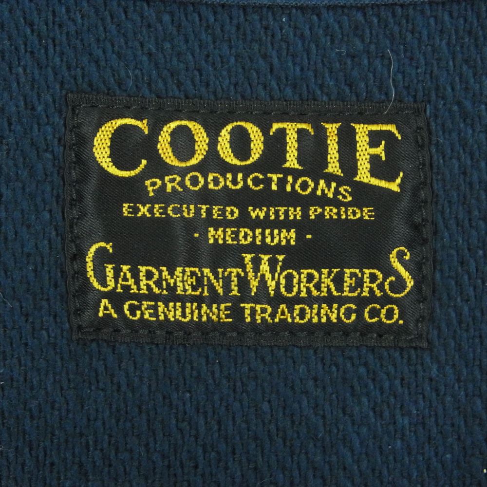 COOTIE クーティー BAJA VEST フラワー コンチョ付 バハ ベスト コットン 日本製 ダークネイビー系 M【中古】