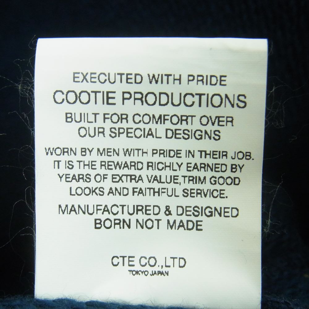 COOTIE クーティー BAJA VEST フラワー コンチョ付 バハ ベスト コットン 日本製 ダークネイビー系 M【中古】