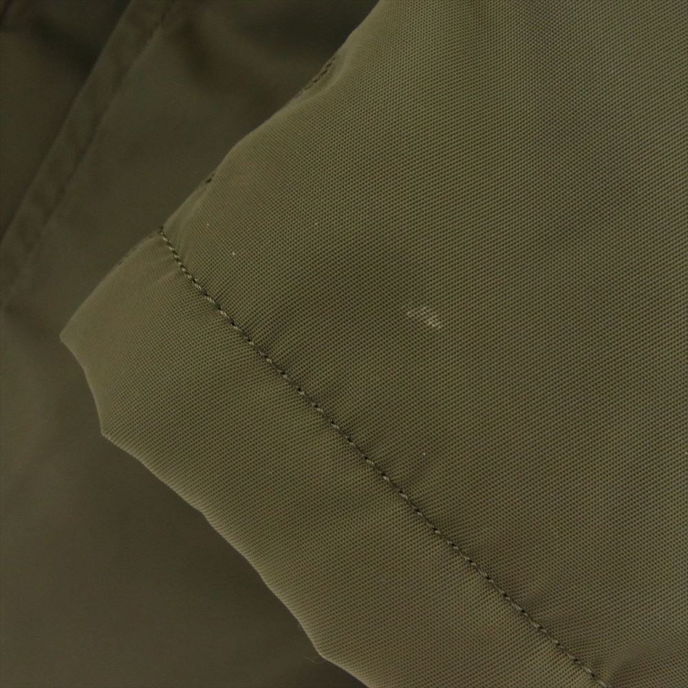 BURBERRY BLUE LABEL バーバリーブルーレーベル FCK51-917-63 ファー ダウン ジャケット 裏地チェック カーキ系 L【中古】