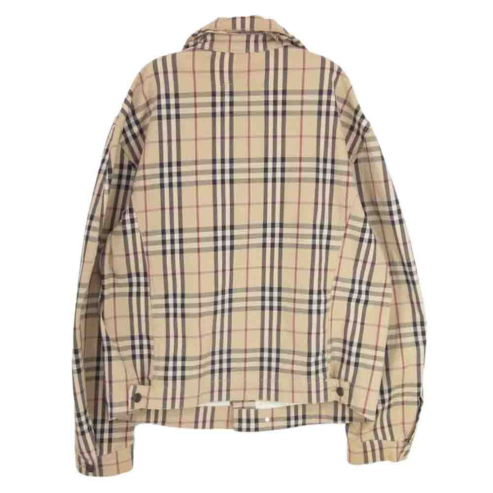 BURBERRY LONDON バーバリー ロンドン ノバチェック コットン ジャケット ブルゾン ブラウン系 XL【中古】