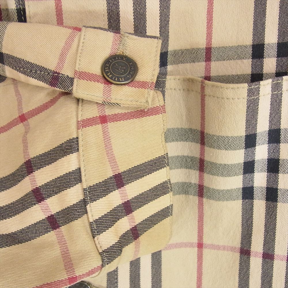 BURBERRY LONDON バーバリー ロンドン ノバチェック コットン ジャケット ブルゾン ブラウン系 XL【中古】