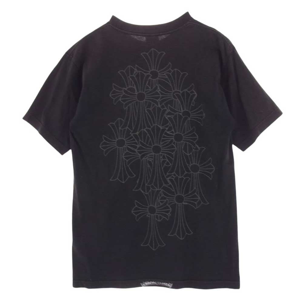 CHROME HEARTS クロムハーツ（原本無） セメタリークロス バックプリント ダガー ポケット付き 半袖 Tシャツ ブラック系 M【中古】