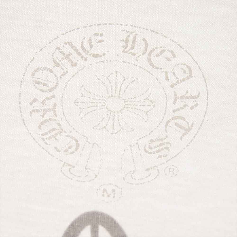 CHROME HEARTS クロムハーツ（原本無） 5ポイントスター バックプリント 袖プリント ポケット付き 長袖  Tシャツ ホワイト ホワイト系 M【中古】