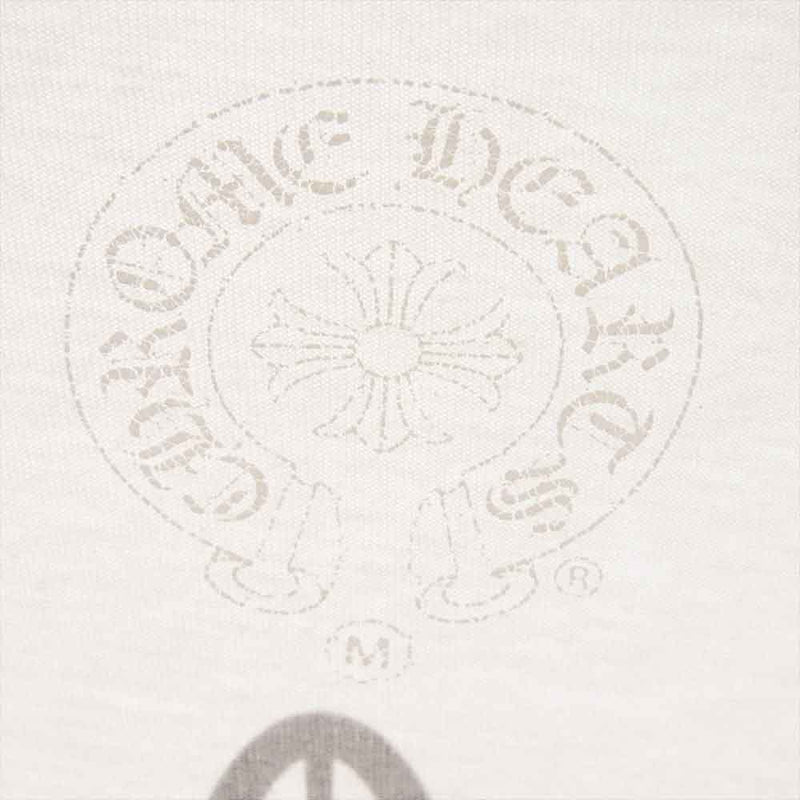 CHROME HEARTS クロムハーツ（原本無） 5ポイントスター バックプリント 袖プリント ポケット付き 長袖  Tシャツ ホワイト ホワイト系 M【中古】